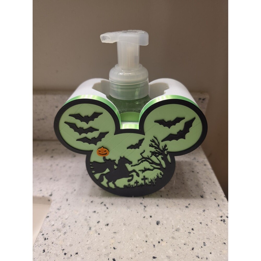 Mickey Mouse Halloween Soap Dispenser Holder Compatible Bath and Body works